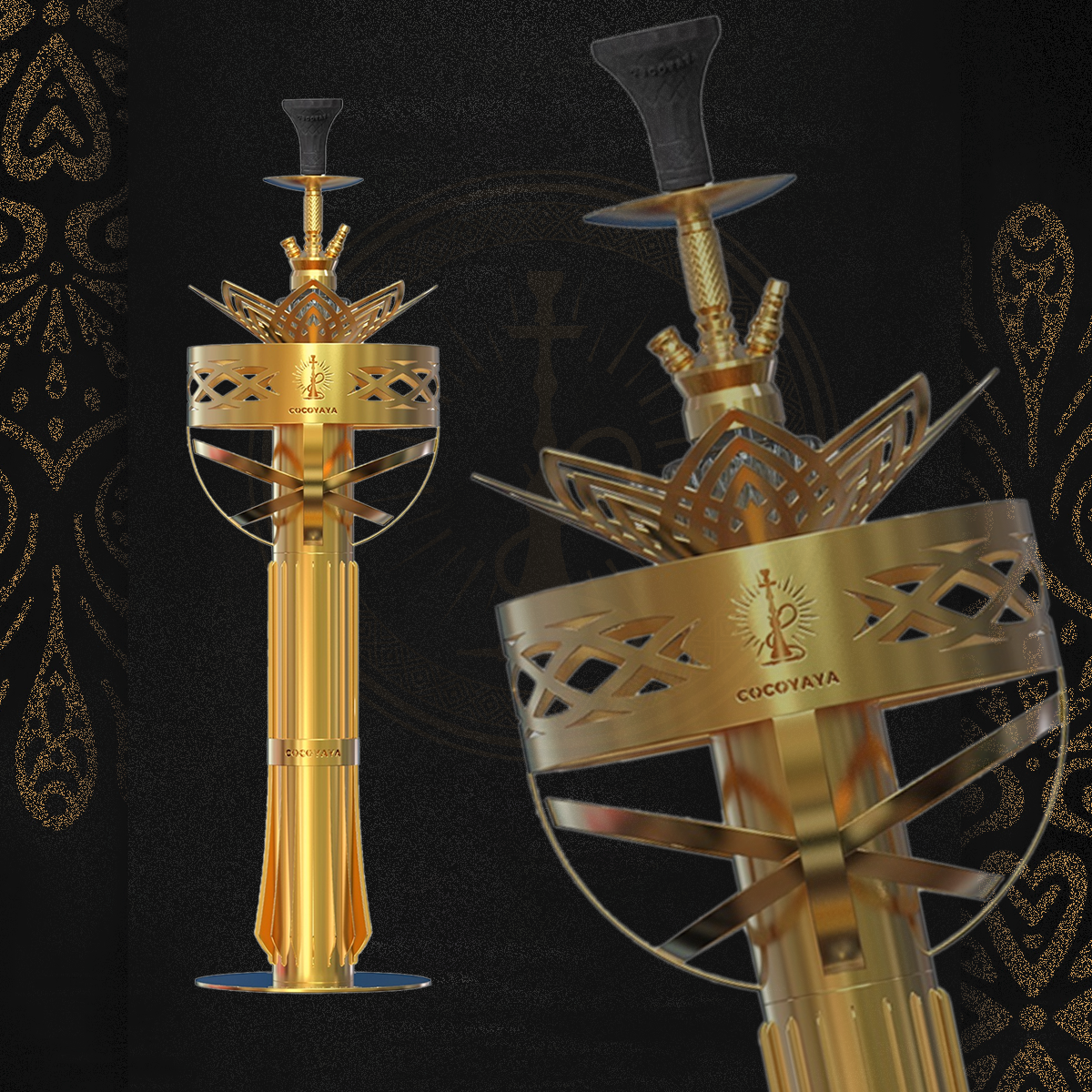 COCOYAYA APOLLO HOOKAH - GOLD